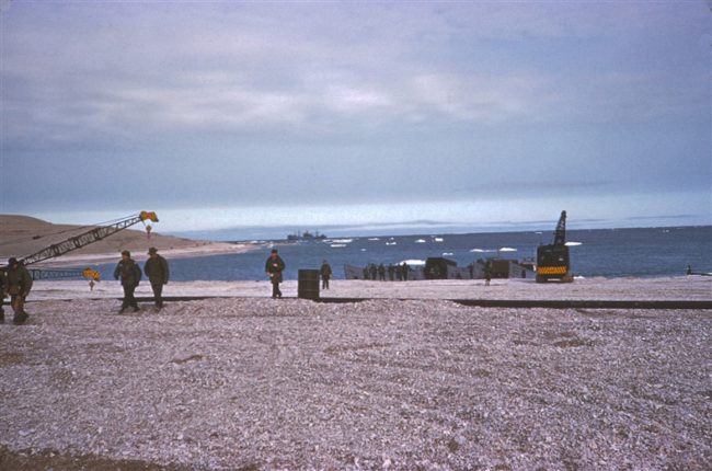 Beach operations. Aug 1956.