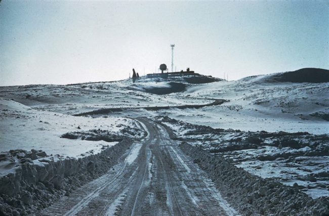 The road was improving by the Spring of 57. March 1957.