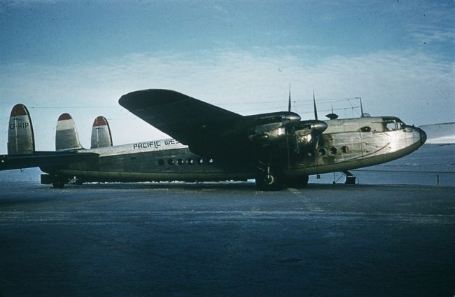 Pacific Western Airway's York CF-HIP. May 1957.
